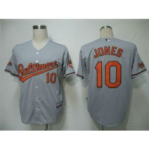 MLB Orioles 10 Adam Jones Grey Cool Base Youth Jersey