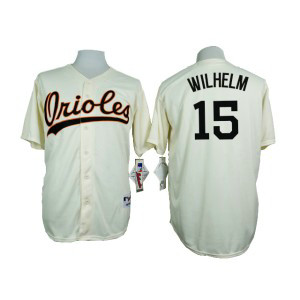 MLB Orioles 15 Hoyt Wilhelm Cream 1954 Turn Back The Clock Throwback Men Jersey MLB Orioles 15 Hoyt Wilhelm Cream 1954 Turn Back The Clock Throwback Men Jersey