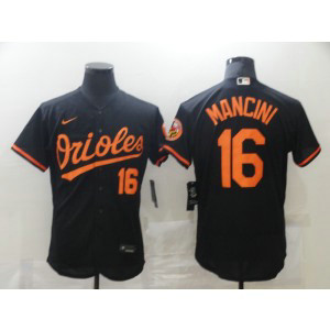 MLB Orioles 16 Trey Mancini Black Flexbase Men Jersey