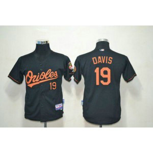 MLB Orioles 19 Chris Davis Black Cool Base Youth Jersey