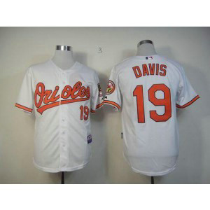 MLB Orioles 19 Chris Davis White Cool Base Men Jersey