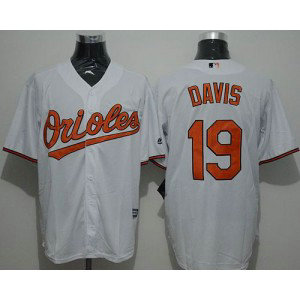 MLB Orioles 19 Chris Davis White New Cool Base Men Jersey
