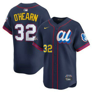 MLB Orioles 32 Ryan O'Hearn Navy American League 2025 All Star Nike Cool Base Men Jersey