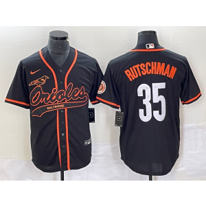 MLB Orioles 35 Adley Rutschman Black Baseball Nike Cool Base Men Jersey MLB Orioles 35 Adley Rutschman Black Baseball Nike Cool Base Men Jersey