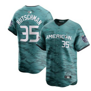MLB Orioles 35 Adley Rutschman Teal 2023 All-Star Nike Cool Base Men Jersey