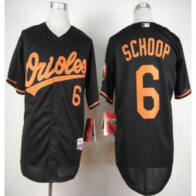 MLB Orioles 6 Jonathan Schoop Black Cool Base Men Jersey