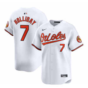 MLB Orioles 7 Jackson Holliday White Nike Cool Base Men Jersey