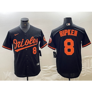 MLB Orioles 8 Cal Ripken Jr. Black Nike Cool Base Men Jersey MLB Orioles 8 Cal Ripken Jr. Black Nike Cool Base Men Jersey