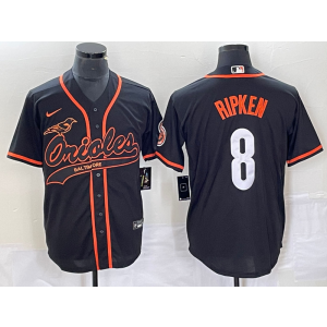 MLB Orioles 8 Cal Ripken Jr Black Baseball Nike Cool Base Men Jersey MLB Orioles 8 Cal Ripken Jr Black Baseball Nike Cool Base Men Jersey