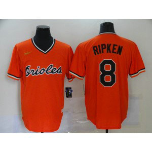 MLB Orioles 8 Cal Ripken Jr Orange 2020 Nike Throwback Men Jersey MLB Orioles 8 Cal Ripken Jr Orange 2020 Nike Throwback Men Jersey