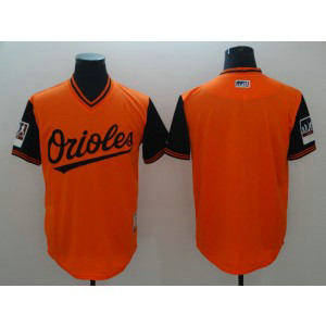 MLB Orioles Blank Orange 2018 Players' Weekend Men Jersey