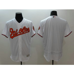 MLB Orioles Blank White Flexbase Men Jersey