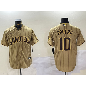 MLB Padres 10 Jurickson Profar Brown Nike Cool Base Men Jersey MLB Padres 10 Jurickson Profar Brown Nike Cool Base Men Jersey