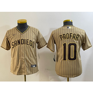 MLB Padres 10 Jurickson Profar Brown Nike Cool Base Women Jersey MLB Padres 10 Jurickson Profar Brown Nike Cool Base Women Jersey