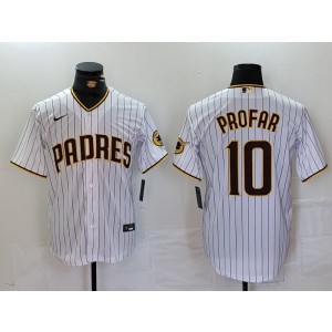 MLB Padres 10 Jurickson Profar White Nike Cool Base Men Jersey