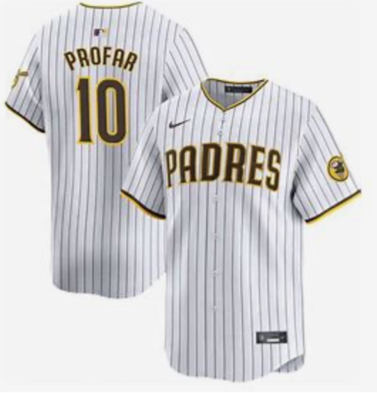 MLB Padres 10 Jurickson Profar White NikeMen Jersey