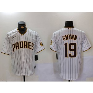 MLB Padres 19 Tony Gwynn White Nike Cool Base Men Jersey