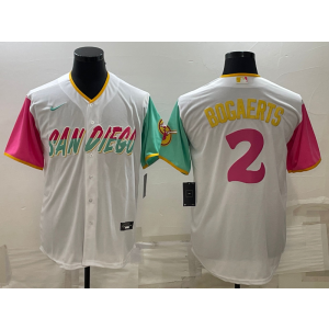 MLB Padres 2 Bogaerts White 2021 City Connect Nike Cool Base Men Jersey