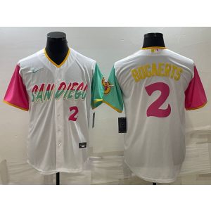 MLB Padres 2 Bogaerts White 2021 City Connect Nike Flexbase Men Jersey