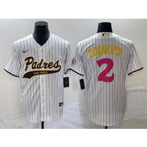 MLB Padres 2 Bogaerts White Baseball Nike Cool Base Men Jersey