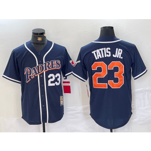 MLB Padres 23 Fernando Tatis Jr. Blue Nike Cool Base Men Jersey