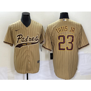 MLB Padres 23 Fernando Tatis Jr. Brown Baseball Cool Base Men Jersey