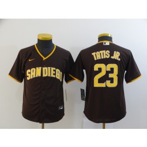 MLB Padres 23 Fernando Tatis Jr. Brown Nike Cool Base Youth Jersey