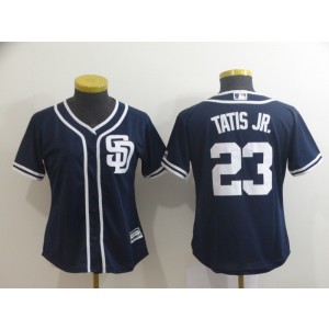 MLB Padres 23 Fernando Tatis Jr. Navy Cool Base Women Jersey