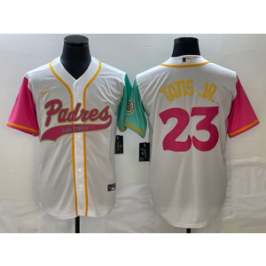 MLB Padres 23 Fernando Tatis Jr. White Baseball City Connect Nike Cool Base Men Jersey