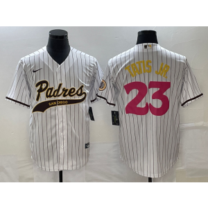 MLB Padres 23 Fernando Tatis Jr. White Baseball Nike Cool Base Men Jersey