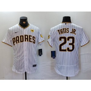 MLB Padres 23 Fernando Tatis Jr. White Nike Flexbase Men Jersey