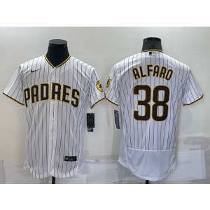 MLB Padres 38 ALFARO White Nike Flexbase Men Jersey