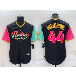 MLB Padres 44 Joe Musgrove Black 2021 City Connect Cool Base Men Jersey
