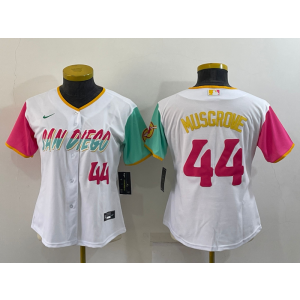MLB Padres 44 Joe Musgrove White 2021 City Connect Cool Base Women Jersey