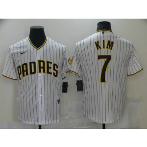 MLB Padres 7 Kim White Nike Cool Base Men Jersey