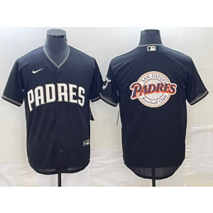 MLB Padres Black Baseball Logo Nike Men Jersey
