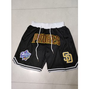 MLB Padres Black Just Don Shorts