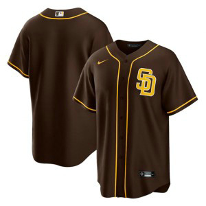 MLB Padres Blank Brown Nike Cool Base Men Jersey