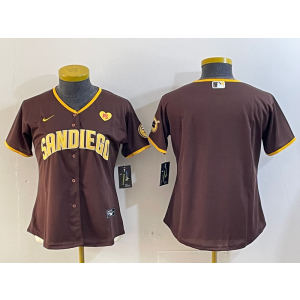 MLB Padres Blank Brown Nike Cool Base Women Jersey MLB Padres Blank Brown Nike Cool Base Women Jersey