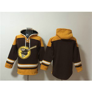 MLB Padres Blank Brown Yellow Ageless Must-Have Pullover Hoodie