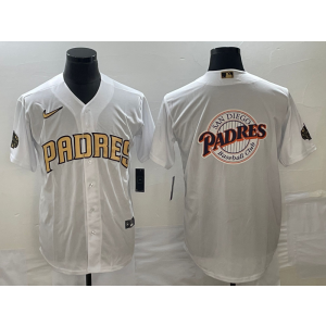 MLB Padres Blank White Baseball Logo Nike Men Jersey MLB Padres Blank White Baseball Logo Nike Men Jersey