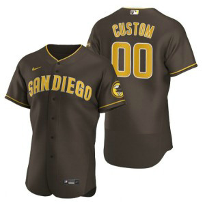 MLB Padres Customized Brown 2020 Nike Cool Base Men Jersey