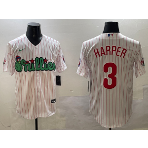 MLB Phillie 3 Bryce Harper White Nike Cool Base Men Jersey MLB Phillie 3 Bryce Harper White Nike Cool Base Men Jersey