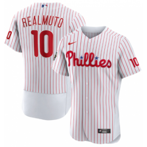 MLB Phillies 10 J.T. Realmuto White 2022 World Series Nike Flexbase Men Jersey MLB Phillies 10 J.T. Realmuto White 2022 World Series Nike Flexbase Men Jersey