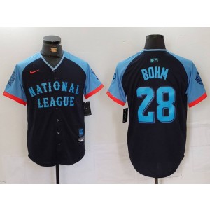 MLB Phillies 28 Alec Bohm Black 2024 All-Star Nike Cool Base Men Jersey