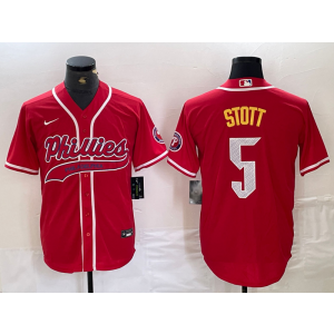 MLB Phillies 5 Bryson Stott Red Baseball Nike Cool Base Men Jersey MLB Phillies 5 Bryson Stott Red Baseball Nike Cool Base Men Jersey