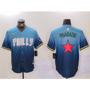 MLB Phillies Blank Blue Star Nike Cool Base Men Jersey MLB Phillies Blank Blue Star Nike Cool Base Men Jersey