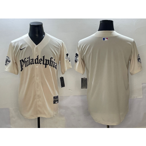 MLB Phillies Blank Cream Nike Cool Base Men Jersey MLB Phillies Blank Cream Nike Cool Base Men Jersey