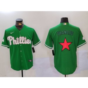 MLB Phillies Blank Green Nike Cool Base Men Jersey