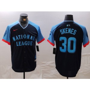 MLB Pirate 30 Paul Skene Black 2024 All-Star Nike Cool Base Men Jersey